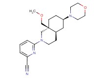 6-[(4aR*,6R*,8aS*)-8a-(methoxymethyl)-6-morpholin-4-yloctahydroisoquinolin-2(1H)-yl]pyridine-2-carbonitrile