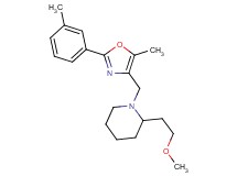 2-(2-methoxyethyl)-1-{[5-methyl-2-(3-methylphenyl)-1,3-oxazol-4-yl]methyl}piperidine