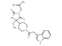 5-ethyl-5-[1-(1H-indol-3-ylacetyl)-4-piperidinyl]-3-(2-methyl-2-propen-1-yl)-2,4-imidazolidinedione