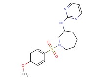 1-[(4-methoxyphenyl)sulfonyl]-N-pyrimidin-2-ylazepan-3-amine