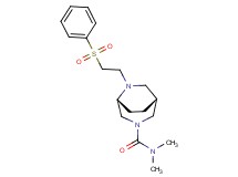 (1R*,5R*)-N,N-dimethyl-6-[2-(phenylsulfonyl)ethyl]-3,6-diazabicyclo[3.2.2]nonane-3-carboxamide