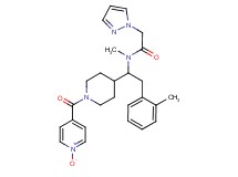 N-methyl-N-{2-(2-methylphenyl)-1-[1-(1-oxidoisonicotinoyl)-4-piperidinyl]ethyl}-2-(1H-pyrazol-1-yl)acetamide