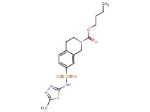 butyl 7-{[(5-methyl-1,3,4-thiadiazol-2-yl)amino]sulfonyl}-3,4-dihydroisoquinoline-2(1H)-carboxylate