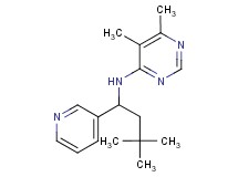 N-(3,3-dimethyl-1-pyridin-3-ylbutyl)-5,6-dimethylpyrimidin-4-amine