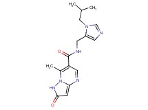 N-[(1-isobutyl-1H-imidazol-5-yl)methyl]-7-methyl-2-oxo-1,2-dihydropyrazolo[1,5-a]pyrimidine-6-carboxamide