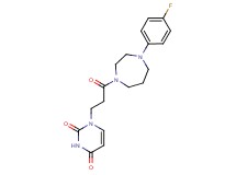1-{3-[4-(4-fluorophenyl)-1,4-diazepan-1-yl]-3-oxopropyl}-2,4(1H,3H)-pyrimidinedione