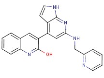 3-{6-[(2-pyridinylmethyl)amino]-1H-pyrrolo[2,3-b]pyridin-4-yl}-2-quinolinol