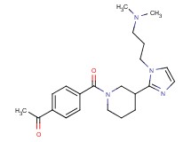 1-{4-[(3-{1-[3-(dimethylamino)propyl]-1H-imidazol-2-yl}piperidin-1-yl)carbonyl]phenyl}ethanone