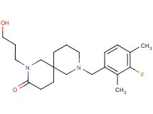 8-(3-fluoro-2,4-dimethylbenzyl)-2-(3-hydroxypropyl)-2,8-diazaspiro[5.5]undecan-3-one