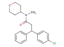 3-(4-chlorophenyl)-N-methyl-3-phenyl-N-(tetrahydro-2H-pyran-4-yl)propanamide