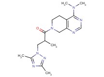 7-[3-(3,5-dimethyl-1H-1,2,4-triazol-1-yl)-2-methylpropanoyl]-N,N-dimethyl-5,6,7,8-tetrahydropyrido[3,4-d]pyrimidin-4-amine