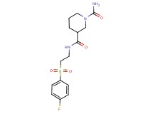 N~3~-{2-[(4-fluorophenyl)sulfonyl]ethyl}-1,3-piperidinedicarboxamide