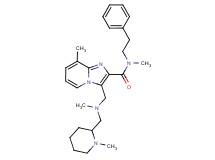 N,8-dimethyl-3-({methyl[(1-methyl-2-piperidinyl)methyl]amino}methyl)-N-(2-phenylethyl)imidazo[1,2-a]pyridine-2-carboxamide