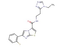 N-[2-(4-ethyl-4H-1,2,4-triazol-3-yl)ethyl]-6-(2-fluorophenyl)imidazo[2,1-b][1,3]thiazole-3-carboxamide