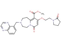 methyl 7-oxo-9-[2-(2-oxo-1-pyrrolidinyl)ethoxy]-3-(5-quinoxalinylmethyl)-1,2,3,4,5,7-hexahydropyrido[1,2-d][1,4]diazepine-10-carboxylate
