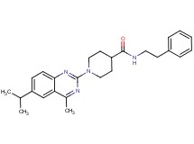 1-(6-isopropyl-4-methyl-2-quinazolinyl)-N-(2-phenylethyl)-4-piperidinecarboxamide