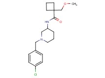 N-[1-(4-chlorobenzyl)-3-piperidinyl]-1-(methoxymethyl)cyclobutanecarboxamide