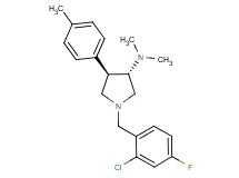 (3S*,4R*)-1-(2-chloro-4-fluorobenzyl)-N,N-dimethyl-4-(4-methylphenyl)pyrrolidin-3-amine