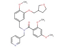 2,4-dimethoxy-N-[4-methoxy-3-(tetrahydro-3-furanylmethoxy)benzyl]-N-(3-pyridinylmethyl)benzamide