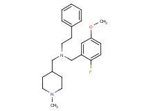 (2-fluoro-5-methoxybenzyl)[(1-methyl-4-piperidinyl)methyl](2-phenylethyl)amine