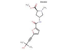 methyl (2S,4R)-4-{[5-(3-hydroxy-3-methylbut-1-yn-1-yl)-2-furoyl]amino}-1-methylpyrrolidine-2-carboxylate
