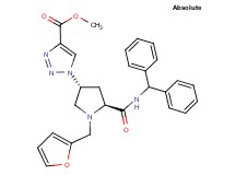 methyl 1-[(3R,5S)-5-{[(diphenylmethyl)amino]carbonyl}-1-(2-furylmethyl)-3-pyrrolidinyl]-1H-1,2,3-triazole-4-carboxylate