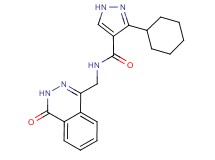 3-cyclohexyl-N-[(4-oxo-3,4-dihydrophthalazin-1-yl)methyl]-1H-pyrazole-4-carboxamide