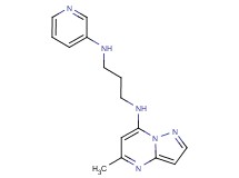 (5-methylpyrazolo[1,5-a]pyrimidin-7-yl)[3-(3-pyridinylamino)propyl]amine