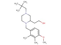 2-[4-(2,2-dimethylpropyl)-1-(4-methoxy-2,3-dimethylbenzyl)-2-piperazinyl]ethanol