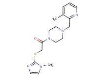 1-{[(1-methyl-1H-imidazol-2-yl)thio]acetyl}-4-[(3-methyl-2-pyridinyl)methyl]piperazine
