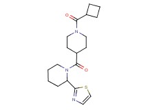 1-{[1-(cyclobutylcarbonyl)-4-piperidinyl]carbonyl}-2-(1,3-thiazol-2-yl)piperidine