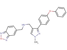 (2,1,3-benzoxadiazol-5-ylmethyl){[1-methyl-3-(4-phenoxyphenyl)-1H-pyrazol-4-yl]methyl}amine