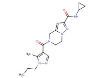 N-cyclopropyl-5-[(5-methyl-1-propyl-1H-pyrazol-4-yl)carbonyl]-4,5,6,7-tetrahydropyrazolo[1,5-a]pyrazine-2-carboxamide