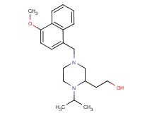 2-{1-isopropyl-4-[(4-methoxy-1-naphthyl)methyl]-2-piperazinyl}ethanol