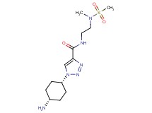 1-(cis-4-aminocyclohexyl)-N-{2-[methyl(methylsulfonyl)amino]ethyl}-1H-1,2,3-triazole-4-carboxamide