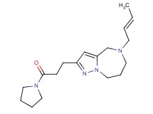 5-[(2E)-2-buten-1-yl]-2-[3-oxo-3-(1-pyrrolidinyl)propyl]-5,6,7,8-tetrahydro-4H-pyrazolo[1,5-a][1,4]diazepine