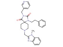 8-[(1-methyl-1H-benzimidazol-2-yl)methyl]-1-(2-phenylethyl)-3-(3-pyridinylmethyl)-1,3,8-triazaspiro[4.5]decane-2,4-dione