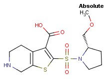 2-{[(2S)-2-(methoxymethyl)pyrrolidin-1-yl]sulfonyl}-4,5,6,7-tetrahydrothieno[2,3-c]pyridine-3-carboxylic acid