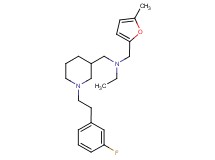 N-({1-[2-(3-fluorophenyl)ethyl]-3-piperidinyl}methyl)-N-[(5-methyl-2-furyl)methyl]ethanamine
