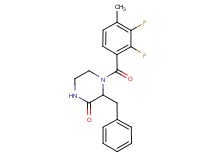 3-benzyl-4-(2,3-difluoro-4-methylbenzoyl)-2-piperazinone