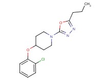 4-(2-chlorophenoxy)-1-(5-propyl-1,3,4-oxadiazol-2-yl)piperidine