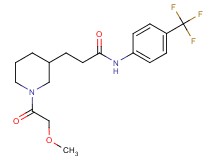 3-[1-(methoxyacetyl)-3-piperidinyl]-N-[4-(trifluoromethyl)phenyl]propanamide
