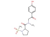 N-[2-(4-hydroxyphenyl)-2-oxoethyl]-N-methyl-1-(methylsulfonyl)pyrrolidine-2-carboxamide
