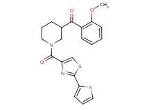 (2-methoxyphenyl)(1-{[2-(2-thienyl)-1,3-thiazol-4-yl]carbonyl}-3-piperidinyl)methanone