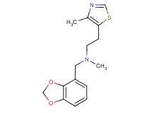 (1,3-benzodioxol-4-ylmethyl)methyl[2-(4-methyl-1,3-thiazol-5-yl)ethyl]amine