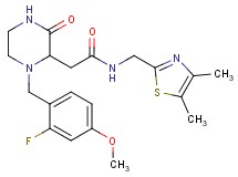 N-[(4,5-dimethyl-1,3-thiazol-2-yl)methyl]-2-[1-(2-fluoro-4-methoxybenzyl)-3-oxo-2-piperazinyl]acetamide