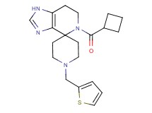 5-(cyclobutylcarbonyl)-1'-(2-thienylmethyl)-1,5,6,7-tetrahydrospiro[imidazo[4,5-c]pyridine-4,4'-piperidine]