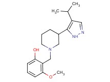 2-{[3-(4-isopropyl-1H-pyrazol-5-yl)-1-piperidinyl]methyl}-3-methoxyphenol