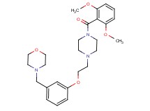 4-(3-{2-[4-(2,6-dimethoxybenzoyl)-1-piperazinyl]ethoxy}benzyl)morpholine
