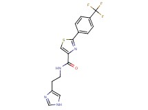 N-[2-(1H-imidazol-4-yl)ethyl]-2-[4-(trifluoromethyl)phenyl]-1,3-thiazole-4-carboxamide